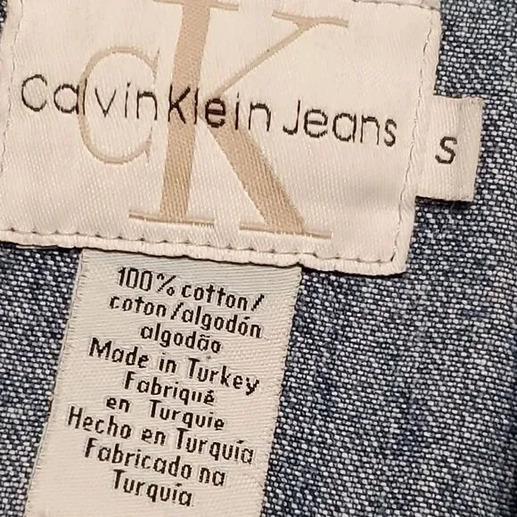 Calvin Klein - Women's Denim Vest  Size S - Picture 6 of 6